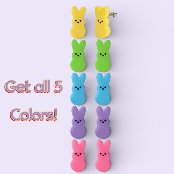 Peeps Hypoallergenic Stud Set, NWT - Picture 1 of 5